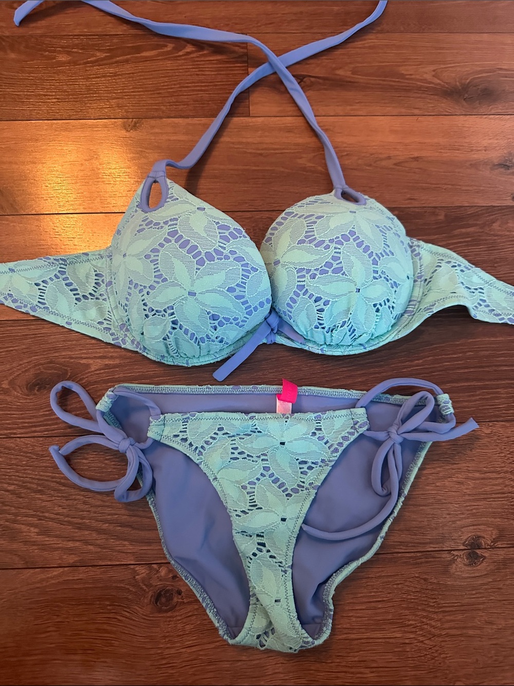 Victoria’s Secret Bombshell Lace Bikini Top & Bottoms